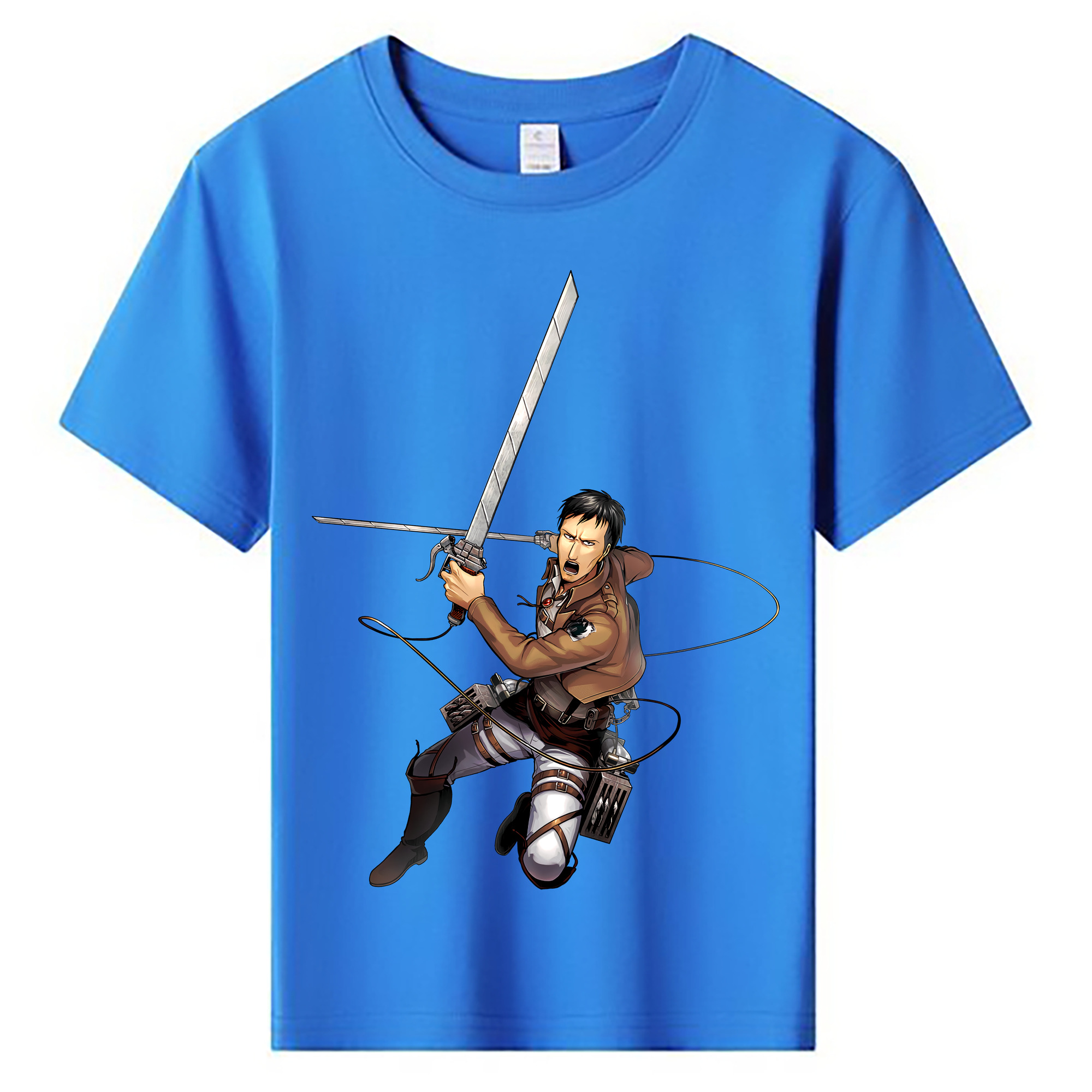 （画像用） 進撃の巨人 Attack on Titan 綿100％キッズTシャツ（フロントプリント）